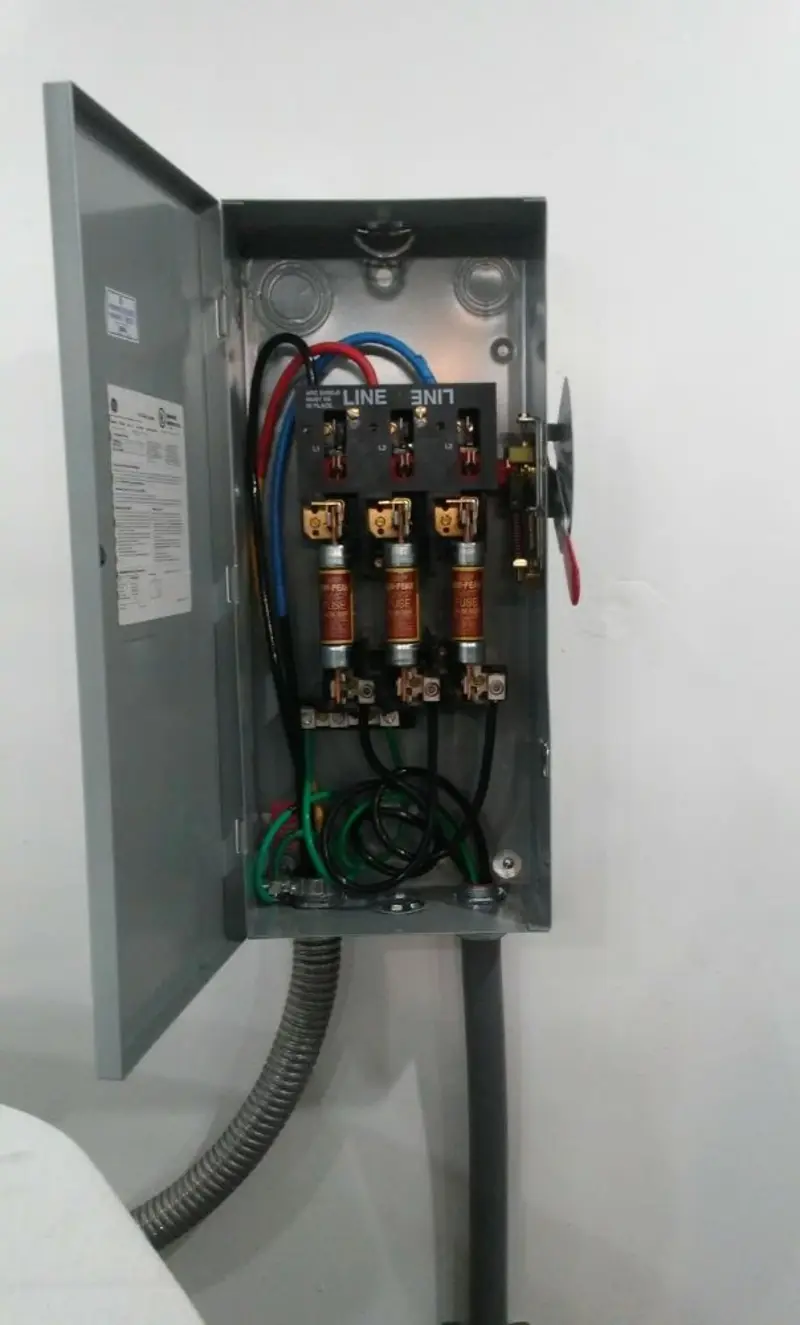 Three-phase disconnect switch installed for Electrical Wiring & Rewiring in Pleasant Hills