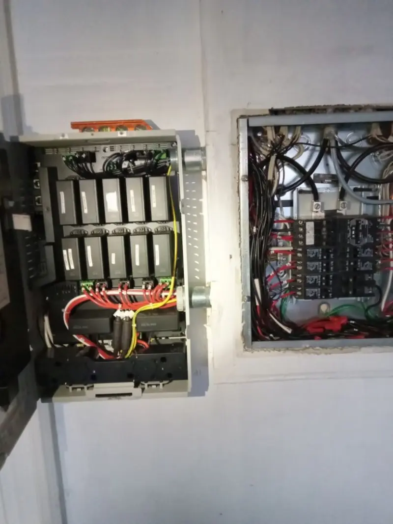 Electrical panel upgrade completed for Security Camera Wiring in Pleasant Hills